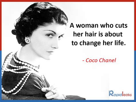 coco chanel quotes hair